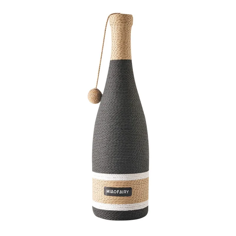 New Hot Selling Wine Model Cat Scratch Board Toy Suction Cup Base Safer Cat Toy Pet Supplies factory