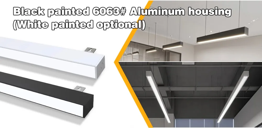 Adjustable Power & CCT UGR<19 up & Down Emitting Linear Light with L T X Connector