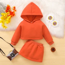 2022 Children Fall Clothes Toddler Girls hoodie Boutique Clothing Kids Apparel Little Girls Kids Autumn Two Pieces Clothes Sets