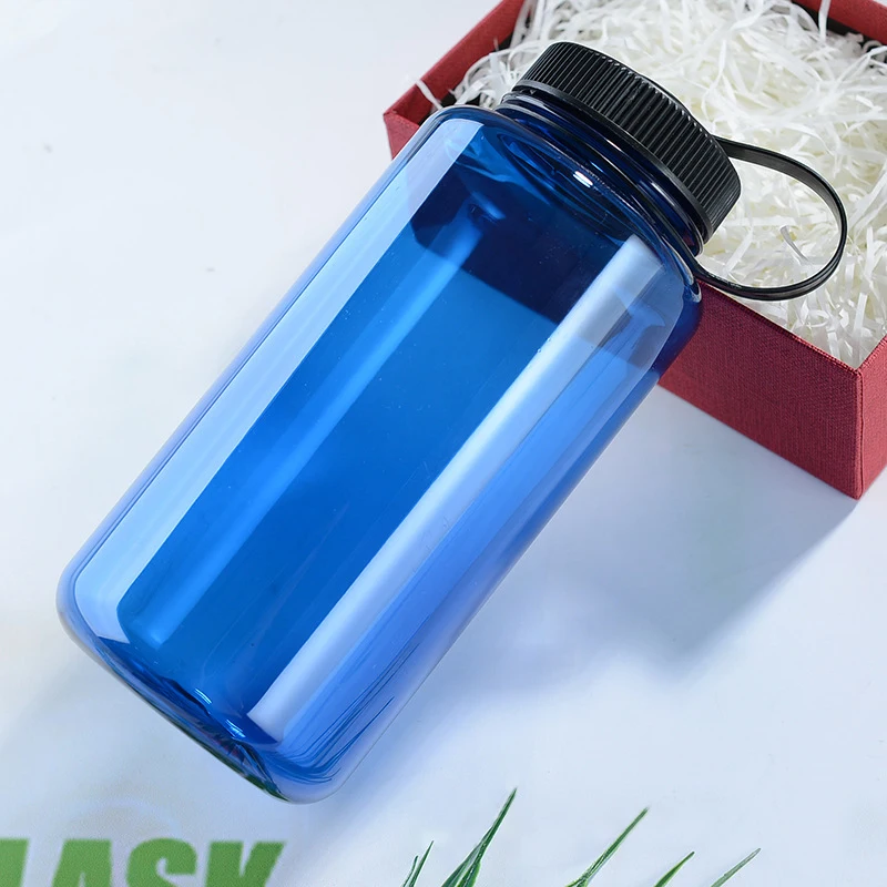 Wholesale Gym Motivational Tritan Sports Water Bottle 1L Plastic Sport Fitness Water Bottle BPA Free Custom Logo