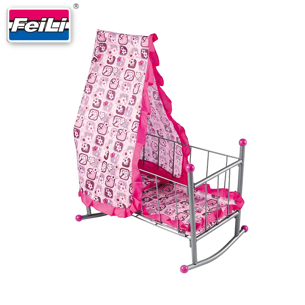 Fei Li stroller easy assembly baby doll cradle for doll used doll furniture toys toys for girls playing role toys