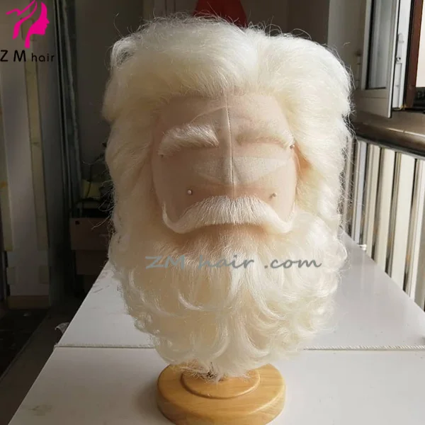 real hair santa beard and wig