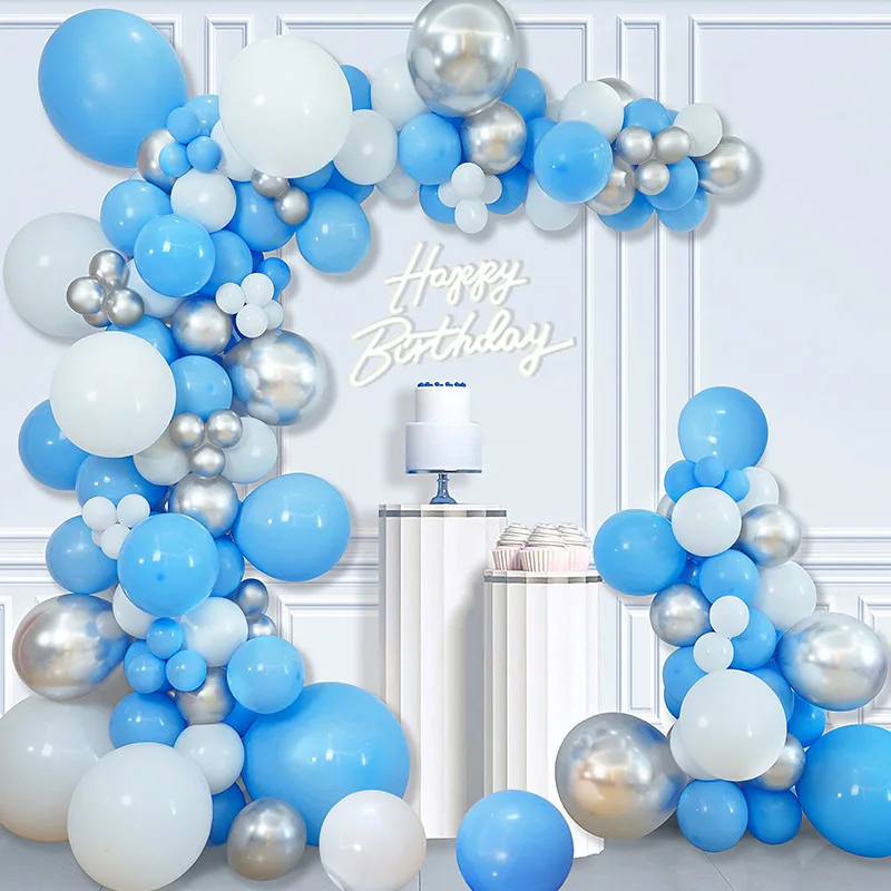 Wholesale Custom Happy Birthday Inflatable Helium Decorations Matte Latex Balloon Arch Sets for Parties