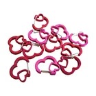 Heart Tag Aluminum Alloy Rubit Brand Aluminum Heart Design Dog Tag Clip