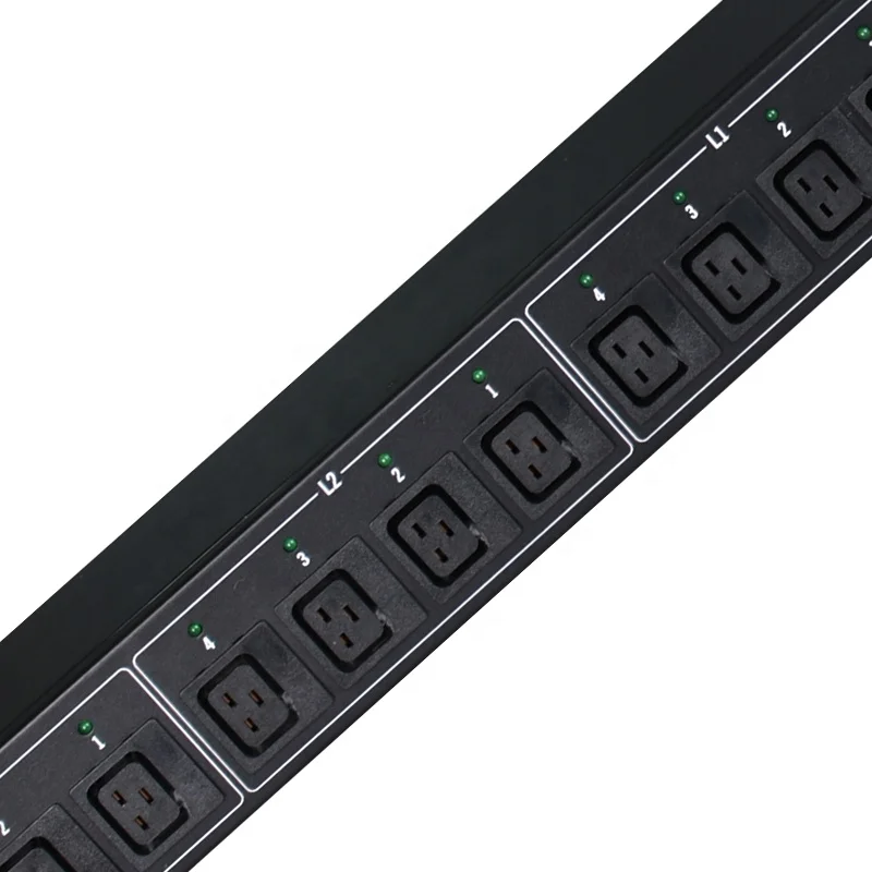 Smart Pdu Cabinet Socket Iec C19 C13 Customizable 24 Ways Remote