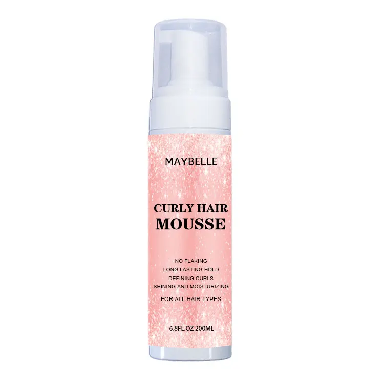 Strong Hold Long-lasting Non Greasy Non Flaking Hair Styling Foam Mousse  For Natural Curly Hair Private Label - Buy Hair Styling Foam Mousse Private  Label,Non Flaking Hair Styling Foam Mousse,Hair Styling Foam