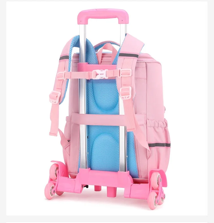 2024 New Cartoon Printing Trolley Backpack School Kids School Bag With ...