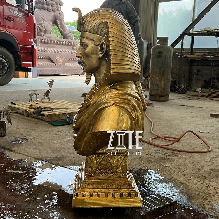 装饰雕塑古埃及神青铜半身像