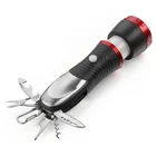 Led Flash Led Multi Functional Camping Red LED Flash Light LED Flashlight Powerful Torch Lighter LED Torch