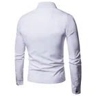 Long Sleeved Long Leeve Designer Shirts Men's Double Breasted Personality False 2 Long Sleeved Shirt