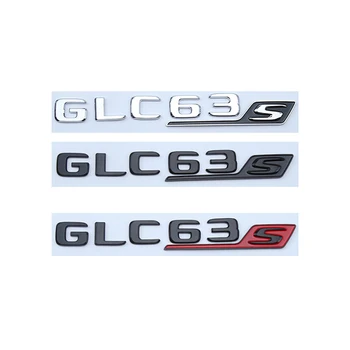 3d ABS Car Rear Trunk Badge Sticker Chrome Letters GLC63S Emblem For Mercedes GLC 63 AMG X253 Accessories