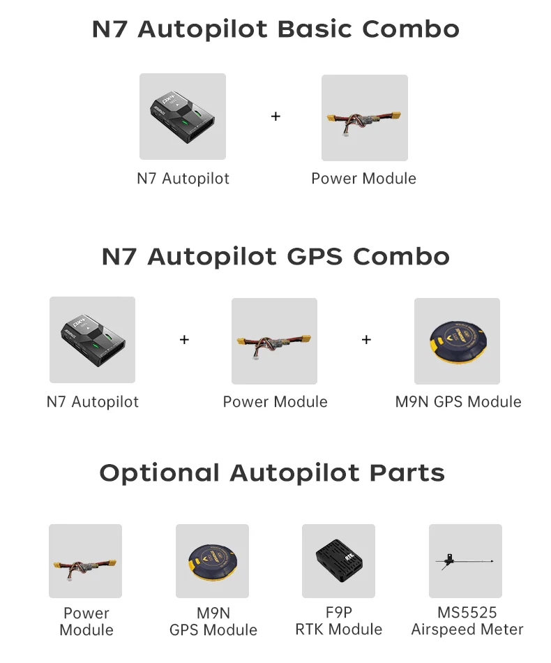 Siyi N7 Autopilot Flight Controller Compatible Px4 Ecosystem M9n Gps
