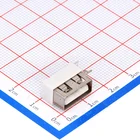 Usb 4Pin USB2.0 Type A Short Body Side Insert PCB Board USB Female Socket Connector