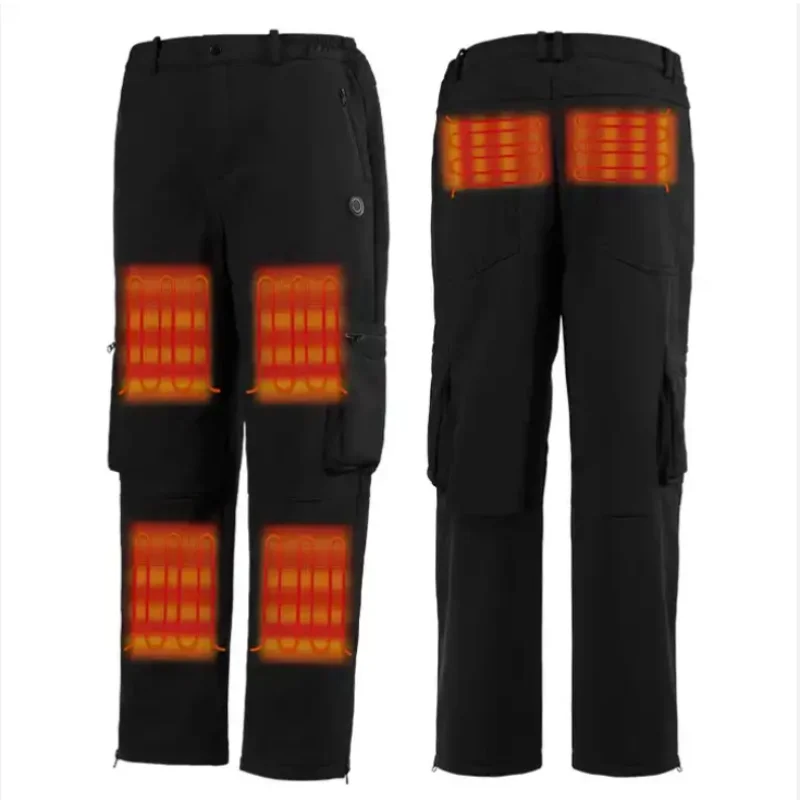 2024 New 7.4V Motorcycle Heated Pant Liner Men Heated Workwear Pants Electric Heating Trousers for Ski