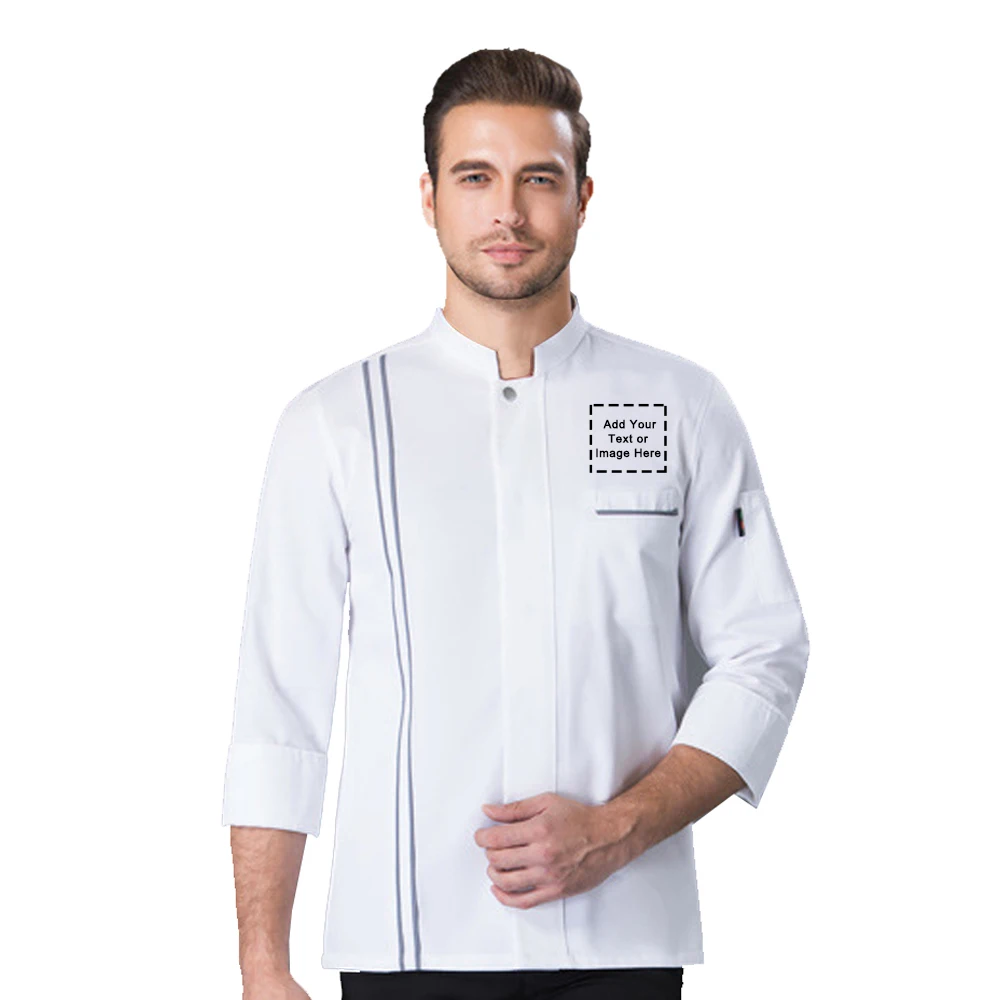 Personalized Customized Chef Jacket Hotel Kitchen Restaurant Chef Coat 