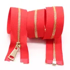 Zipper Jacket 10 Metal Zipper 3#5#8#10# Light Gold Metal Zipper Manufacturer Jacket Zipper