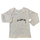 Baby T-shirt Accept Custom LOGO Unisex 100% Cotton Long-sleeved Baby T-shirt