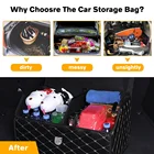 Trunk QSP039-041 Multifunctional Foldable Car Trunk Storage Box With Lid Car Trunk Storage Box Large Capacity