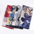 Silk New Arrival FENNYSUN 90x180 Multicolor Irregular Graphics Wrap Silk Long Sun Proof Paint Printed Scarf