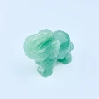 Gem Original Factory Crystal Gem Stone Green Crystal Animal Figurines Hand Craft Animal Crystal Craft Gifts