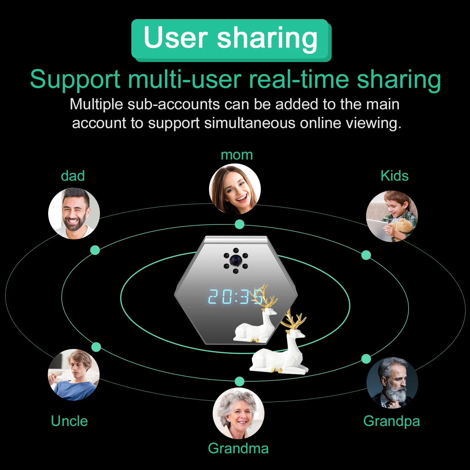 Z17 Clock 2MP IWFCAM APP WIFI security ip camera Wireless Battery Powered WIFI Camera Mini WIFI Diamond Clock Camera