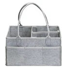 Diaper Bag Diaper Bags 2021 Best Sell Baby Felt Diaper Caddy Changing Bag Collapsible Baskets