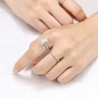 Ring Rings Ring Design Luxury Jewelry Engagement Ring 6*8mm 2ct Radiant Cut Moissanite Rings For Bridal Gift
