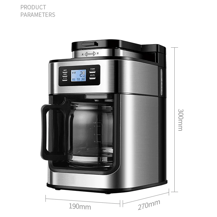 Drip Coffee Pot Led Screen Stainless 