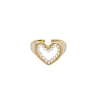 Pearl Ring French Retro Hollow Pearl Open Ring Niche Design Index Finger Ring
