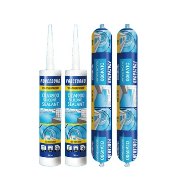 Swimming pool silicone sealant chemical adhesive RTV weatherproof 300ml OEM available on construction