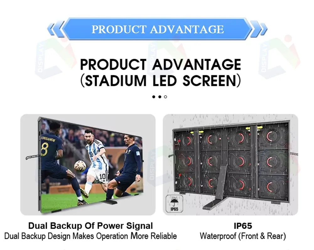 High Quality Soft Sport Arena Events Field P6-Stadium-Videos-Outdoor-LED-Display for Football LED Screen Mobile Digital Signage manufacture