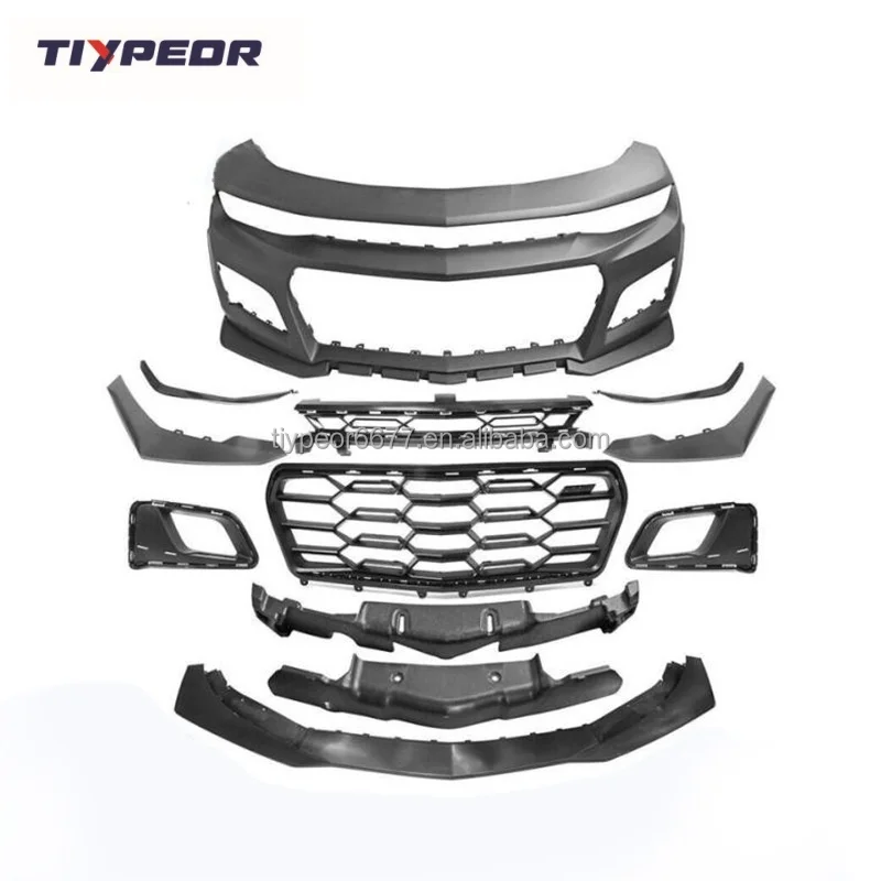 product tiypeor front bumper assembly car body kits for chevrolet camaro 2019 2023 1le ls lt face modification surround auto bodykit-3