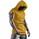 Tank Top Hot Design Custom Men's Gym Sport Mens Tank Top With Hood