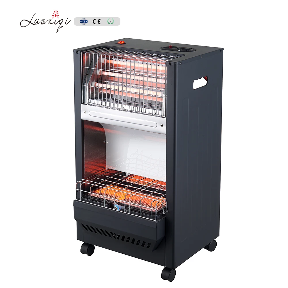 product best price 1200w dual purpose gas electric mobile infrared cabinet heater for living room bedroom iron portable freestanding-14