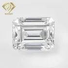 Synthetic Wholesale 3x5 Emerald Cut Gemstones Synthetic White Gra Moissanite