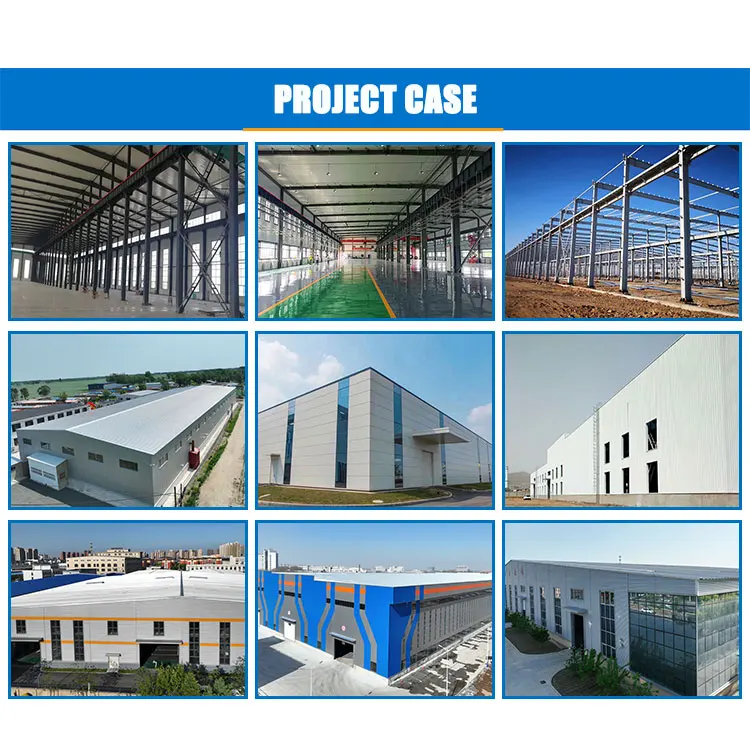product prefabricated steel structure building for warehouse workshop hangar hall custom design industrial shed with metal frame-3