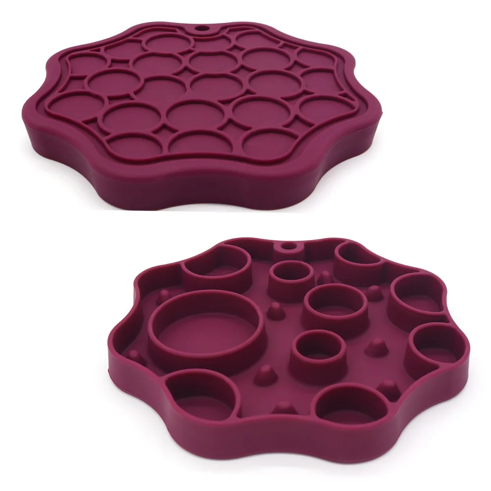 product 2 in 1 double sided slow feeder licking pad silicone dog lick mat dog food slow feeder dog bowl-55