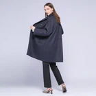 Elegant Coat Huiquan High Quality Design Elegant Double-breasted Overcoat Style Autumn Winter Chunky Women's Wind Coat