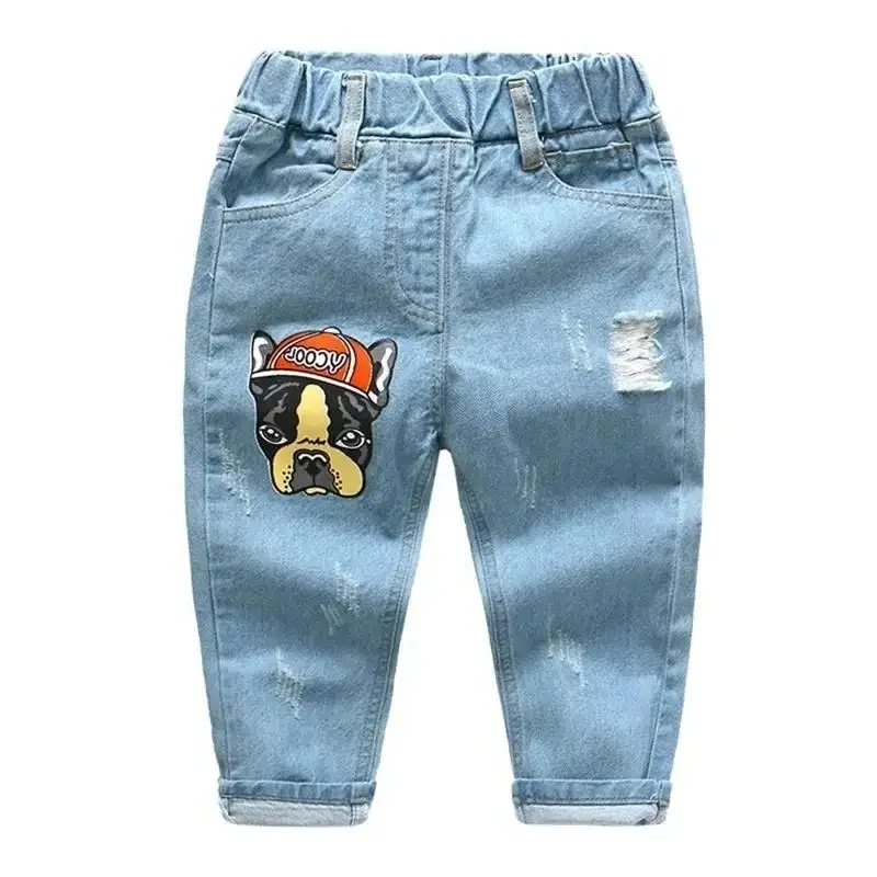 2-10 Years Children Fashion Clothes Classic Denim Clothing Long Trousers Baby Boy Casual Bowboy Kids Boys Jeans Pants