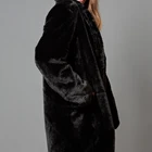 Coat Odm Womens Faux Fur Coat Trench Winter Warm Thick Overcoat Fluffy Top Jacket With Pockets