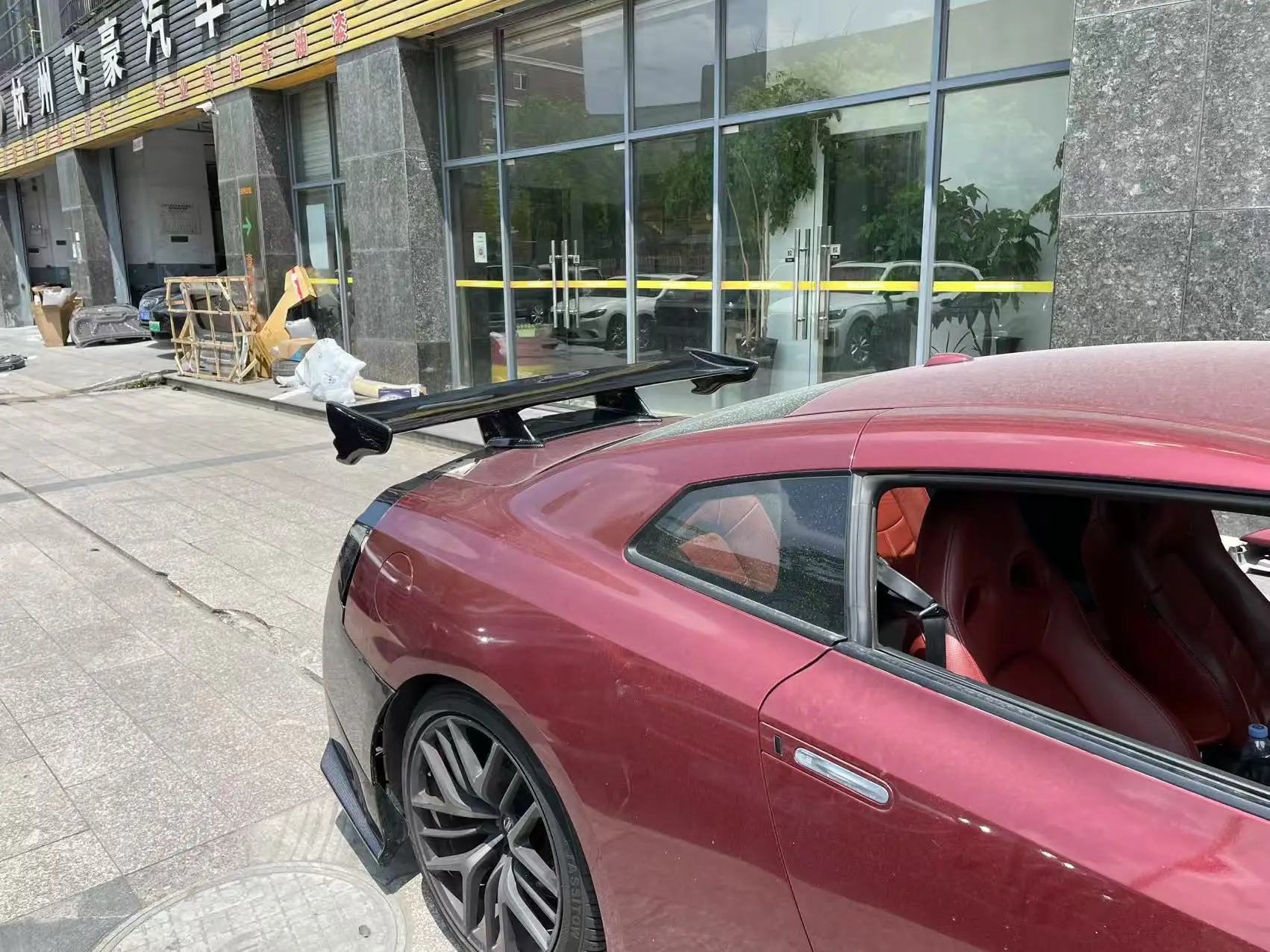 product facelifting carbon fiber body kits for nissan gt r gtr front rear bumper body kit side skirt front lip car accessories 2017 2023-17