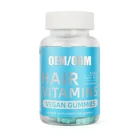 Hair Vitamins Nail Vitamins Private Label Biotin Hair Vitamins Gummies Vegan Nail Skin Multivitamin Faster Hair