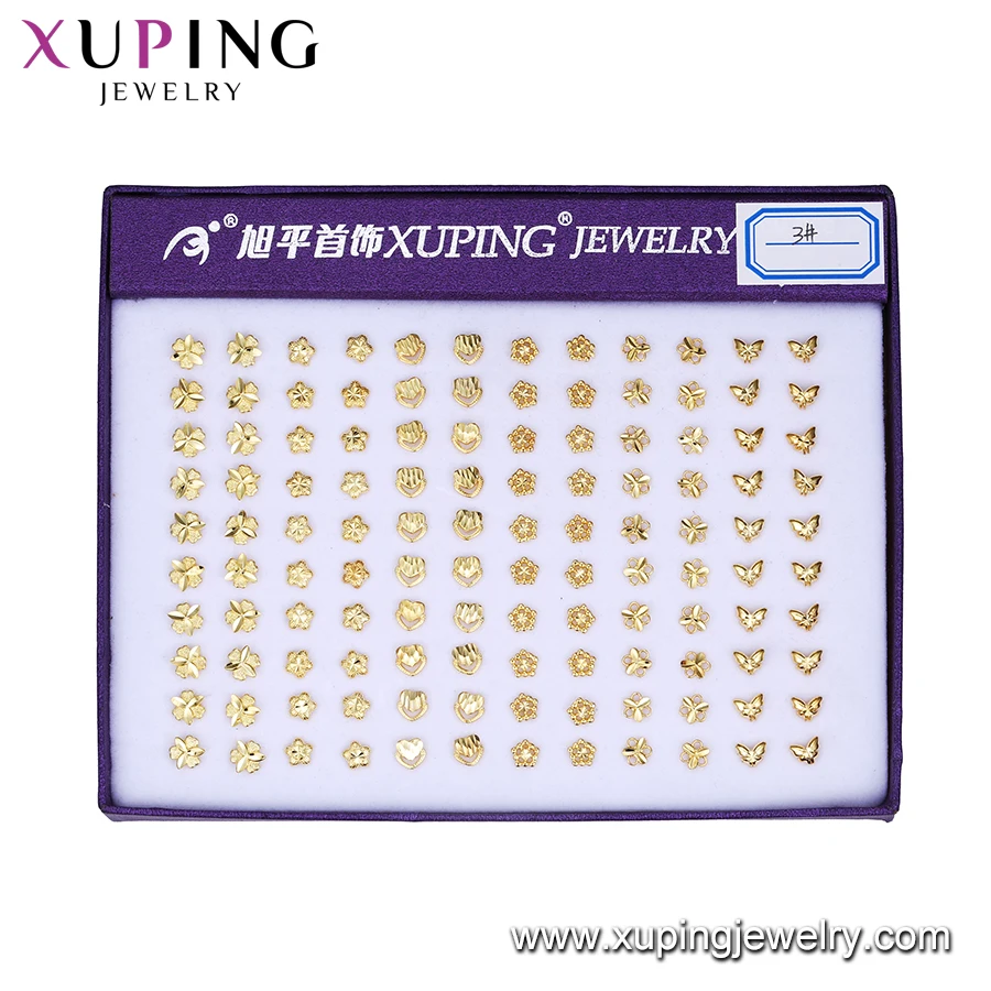 earring-149 xuping fashion earring hot selling 24k gold plated stud earrings