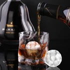 Ice Haixin Ice Cube Tray 2pcs Silicone Bottom Ice Ball Cube Moulds With Lids Ice Sphere Maker For Whiskey