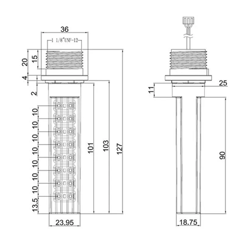 Photoelectric Integrated Multi Point Liquid Levels Sensor Switch Probe