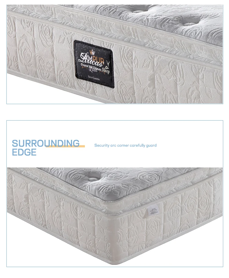 Latex Memory Foam Pocket Spring Mattress Wholesale Price King Size Home
