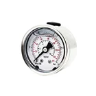 Air Pressure 40mm Oil Filled ShockProof Air Pressure Gauge Customizable Scale Pressure Gauge