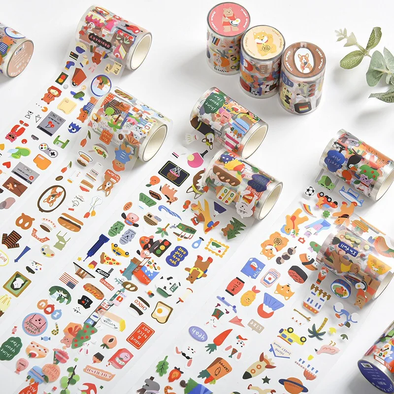 Creative Travel Series Stickers PVC Cartoon Tape