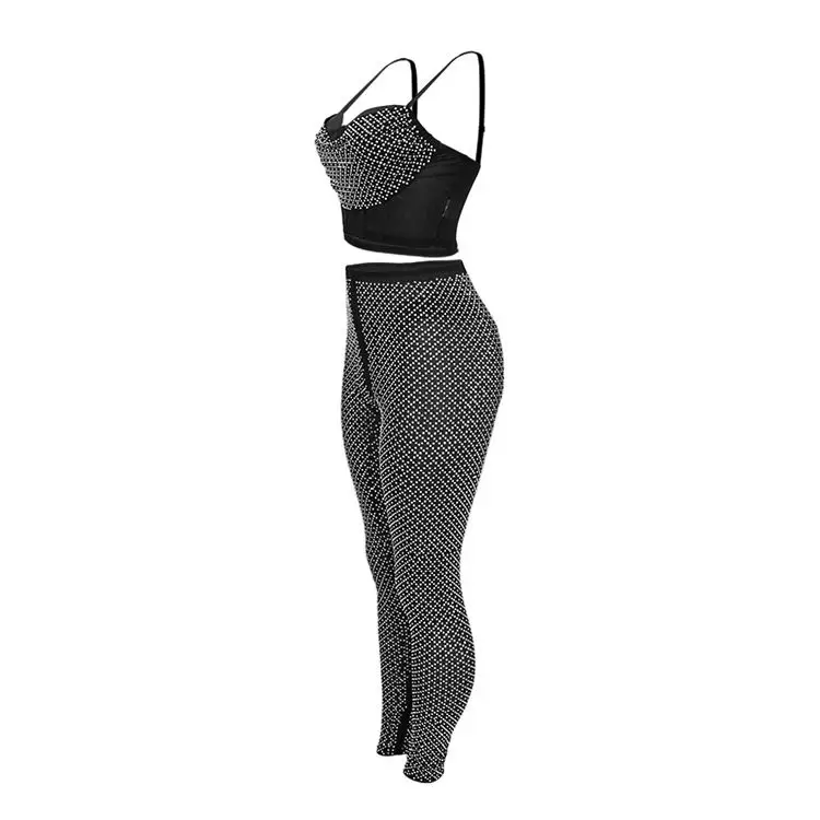 custom Women Bra Set plus size Skinny Pencil Pant Sets Wholesale Breathable Printing Long Pants Sports Sets For Women