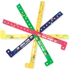 Clear Band 1 Time Use Clear Identification Pvc Hotel Plastic Vinyl Wrist Band Bracelets